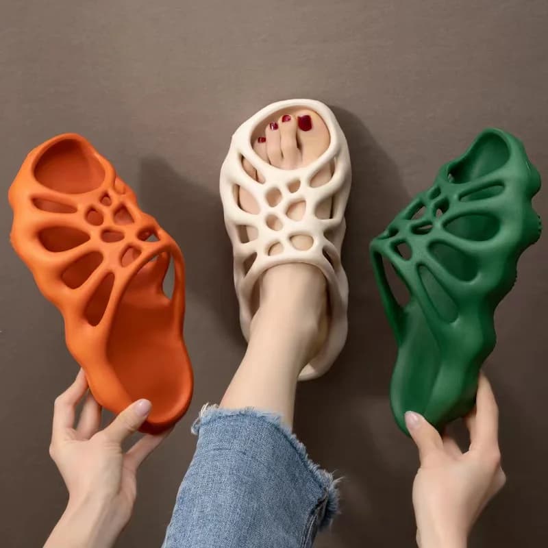 ARIS ALLEN 2025 Slippers with new fashion skull Man Women's Summer Clothing Thickness Height Increases Couple beach Slippers with web