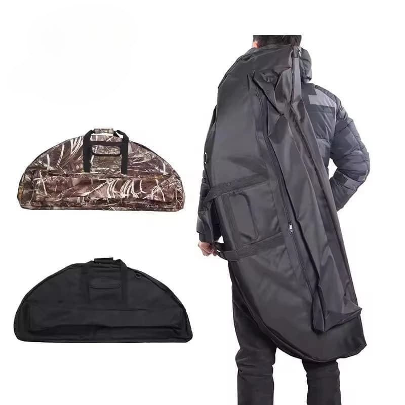 Borsa per Arco Compound da Tiro con l'Arco 95/115cm in Tela con Tracolla Regolabile, Custodia Impermeabile Portatile per Archi da Caccia e Pratica di Tiro all'Aperto