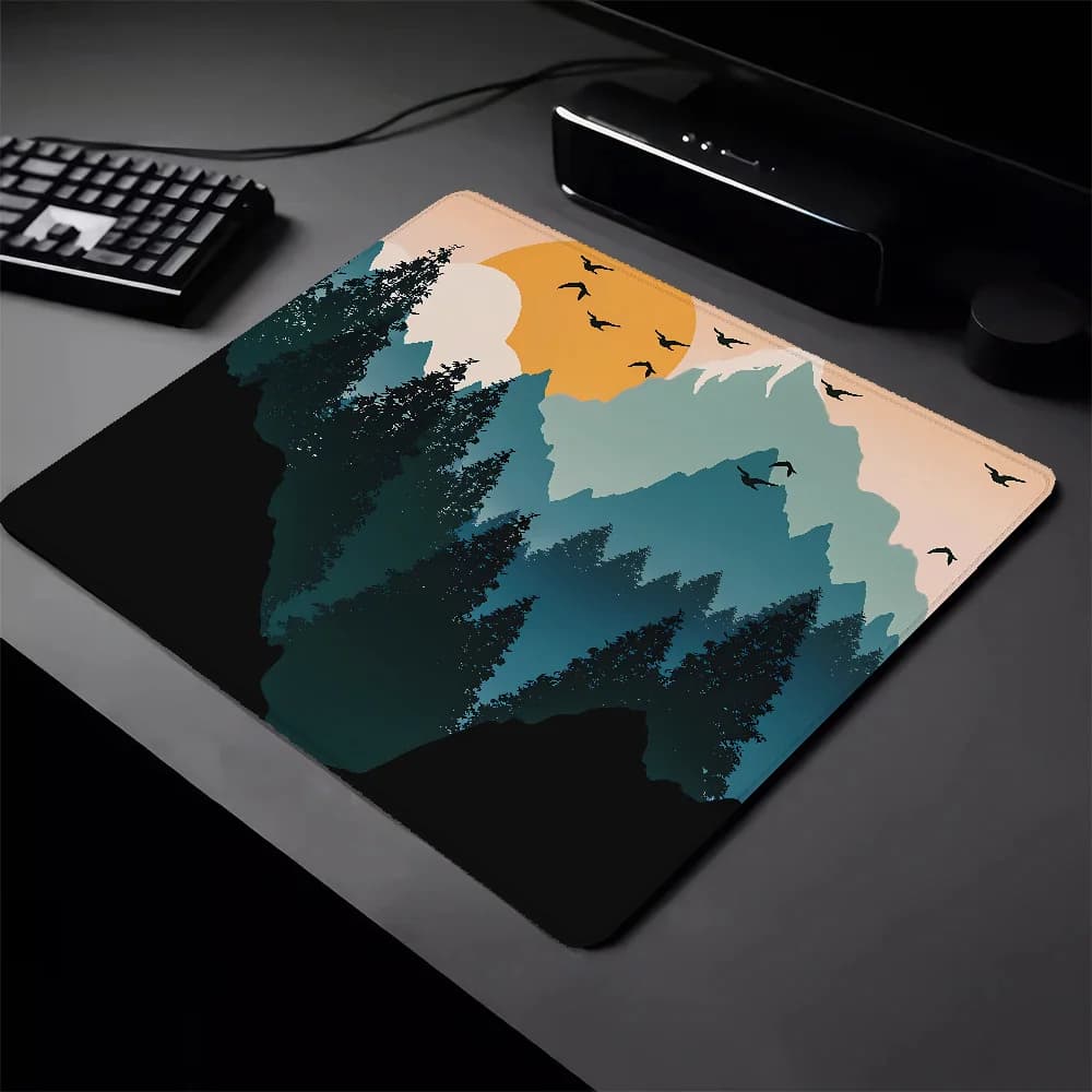 Tappetino in gomma tappetino per Mouse Kawaii piccolo Gamer accessori per Pc da gioco a molla di montagna tappetino da scrivania tappetino per tappetino per Mouse Mausepad sul tavolo