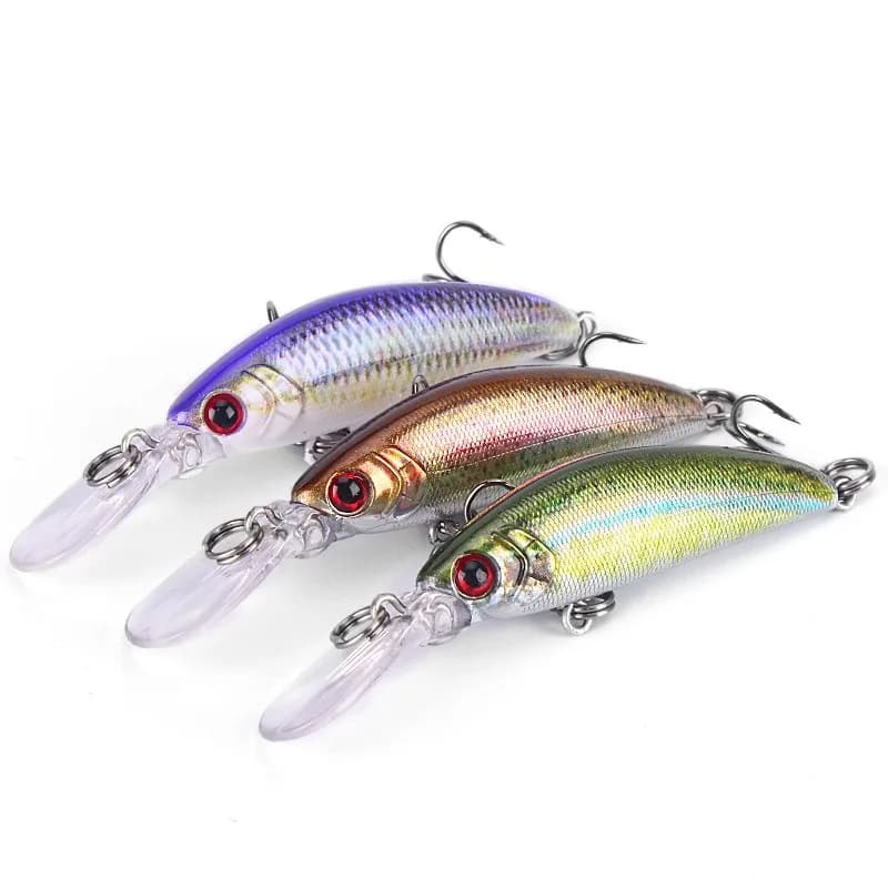 1 pz Crankbait Minnow Fishing Lure Sinking Hard Bait 50mm/5.8g esche artificiali pesca Wobblers nuoto carpa
