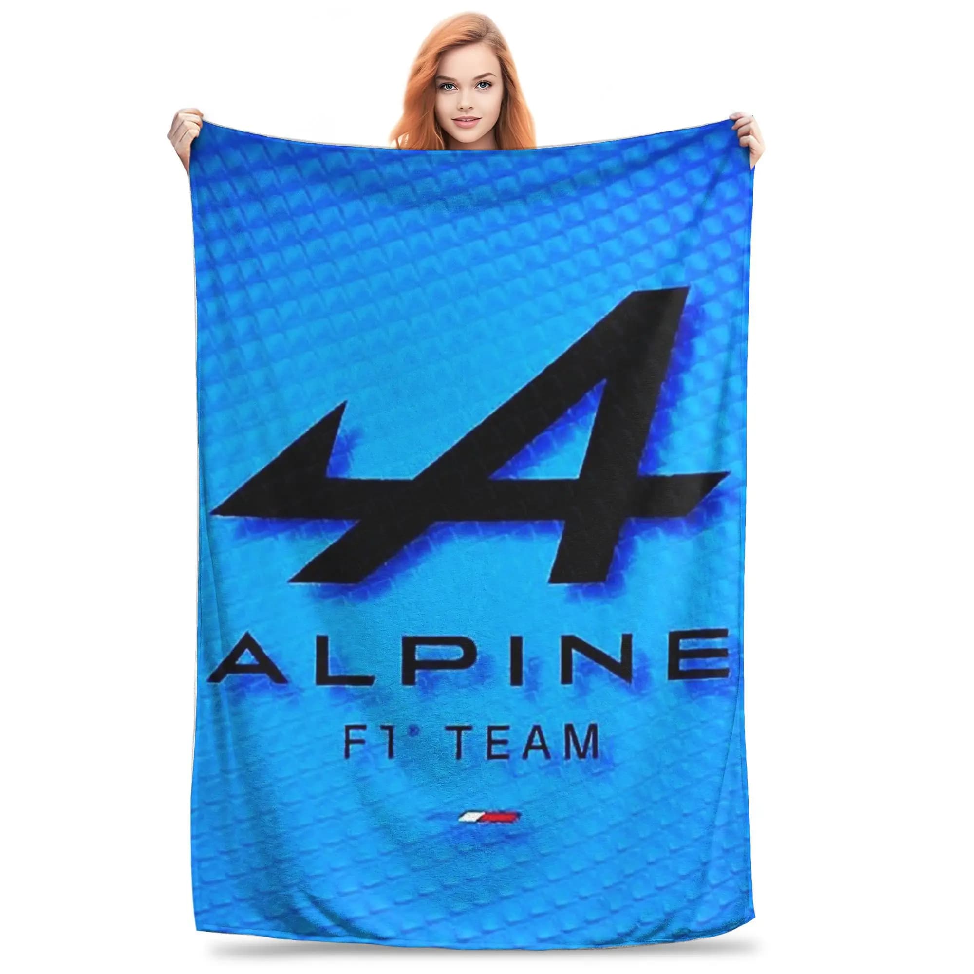 Flannel Throw Blanket Alpine Team Warm Plush Blankets Soft Bedspread for Bed Living room Home Picnic Couch