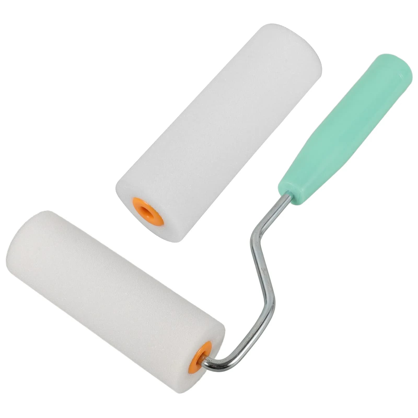 Set of 1 Sponge Roller for Painting, Small Snail Roller with Comfortable Grip, Wall Painting Tool, Ceilings, Window and Door Frames for Home