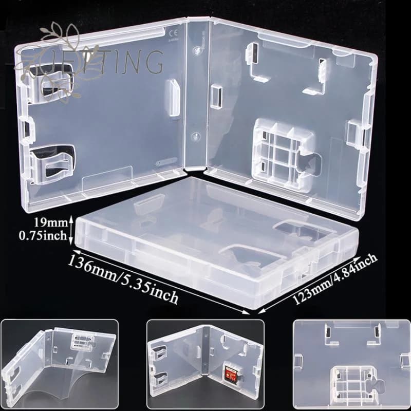 Scatola di immagazzinaggio di carte da gioco calda Scatola protettiva in plastica Custodia protettiva in plastica trasparente per scatola portaoggetti per Switch NDS NDSL NDSi 3DS 2DS
