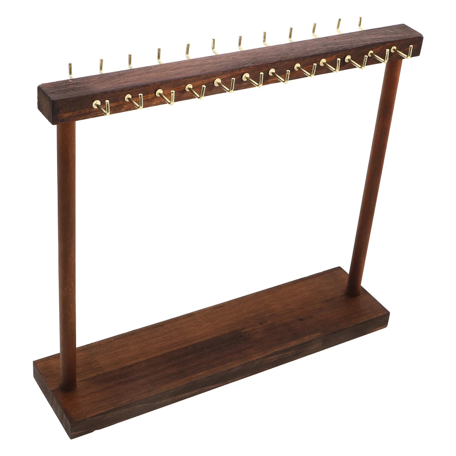 Espositore da banco in legno per collane, orecchini e gioielli - Organizzatore per negozi al dettaglio