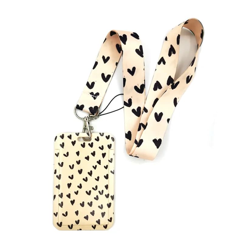 Little Hearts Love Key Chain Phone Cool Neck Strap Camera Frame ID Badge cute ribbons Gifts