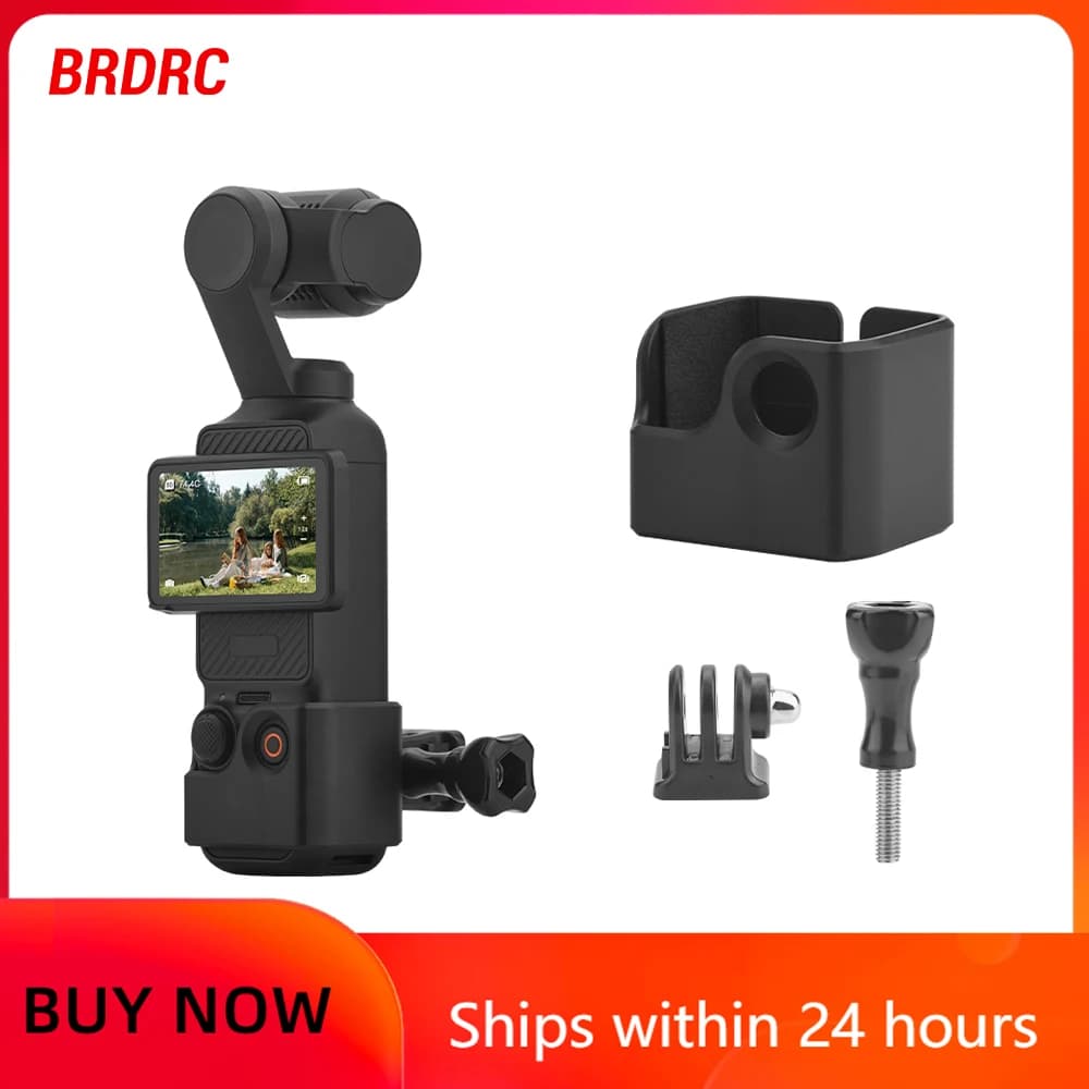 Treppiede per montaggio ad espansione adattatore telaio ABS BRDRC per DJI OSMO Pocket 3, può essere utilizzato con clip per zaino supporto per bicicletta giunto cardanico per fotocamera