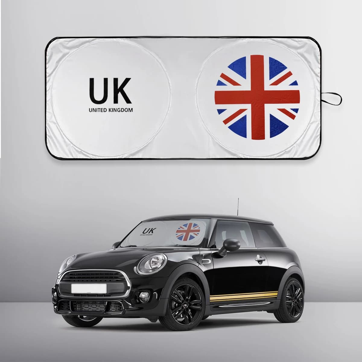 Parabrezza per auto Parasole per MINI Cooper R56 Parasole Protezione UV Copertura UK Emblema Bandiera Logo Coche Parasole Accessori auto