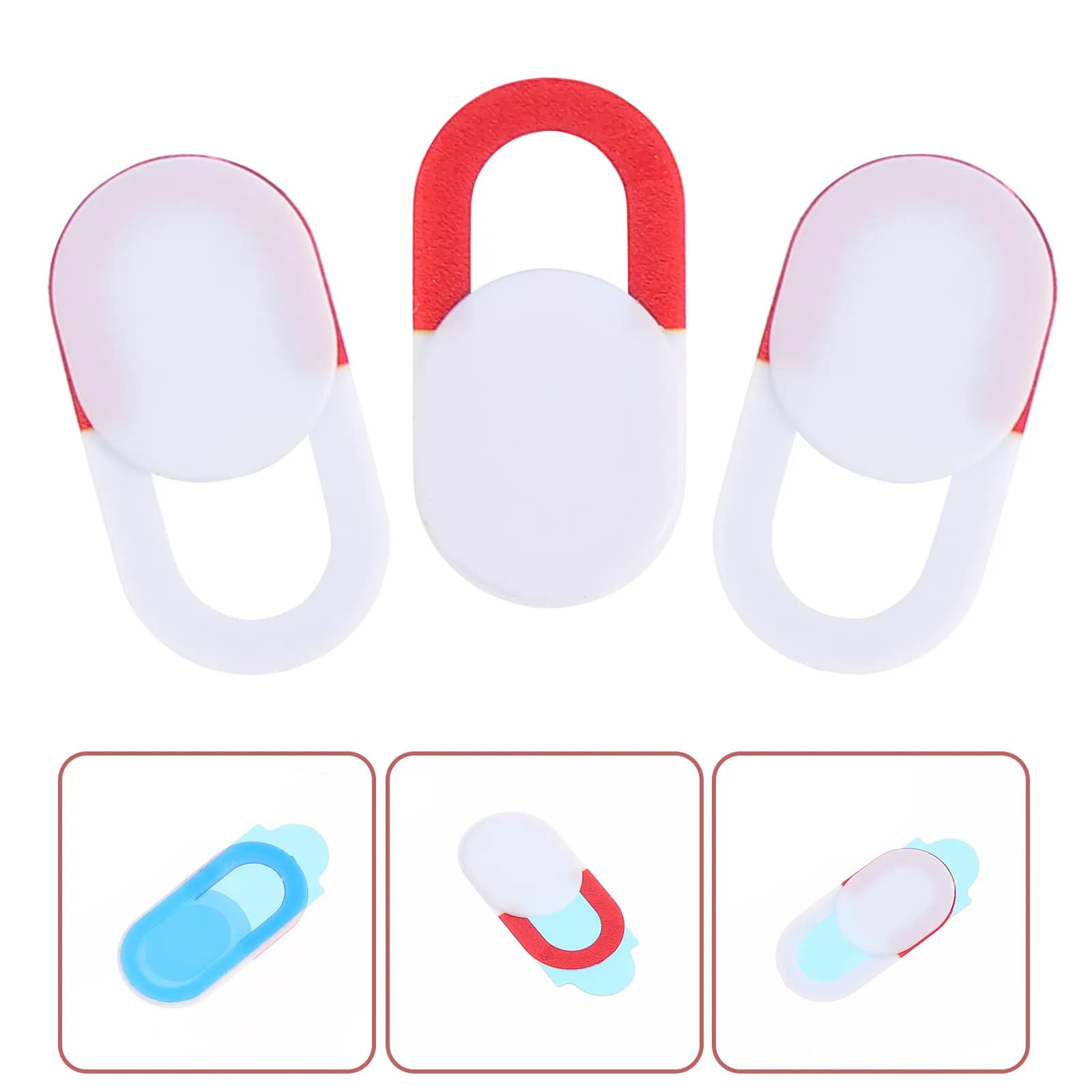 3Pcs Webcam Privacy Covers Simple Compact Camera Lens Stickers Laptop Phone Tablet Protection Patch Privacy Assistant Tools