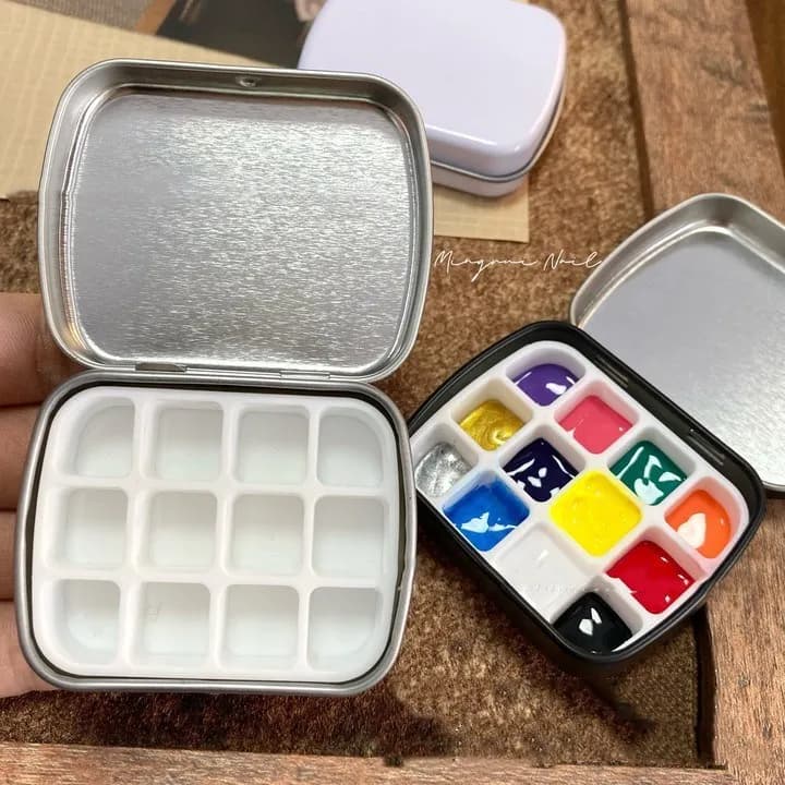 1pc Silicone Paint Palette 3D Acrylic Mold Tool Nail Art Decoratons Nails DIY Silicone Nail Art Templates Nails Mold Tool