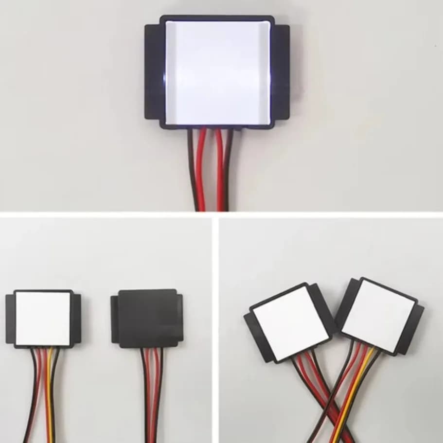 DC 12V 24V specchio Touch Switch specchio da bagno specchio per il trucco LED interruttore elettrodeless tricolore monocromatico regolazione dimmer