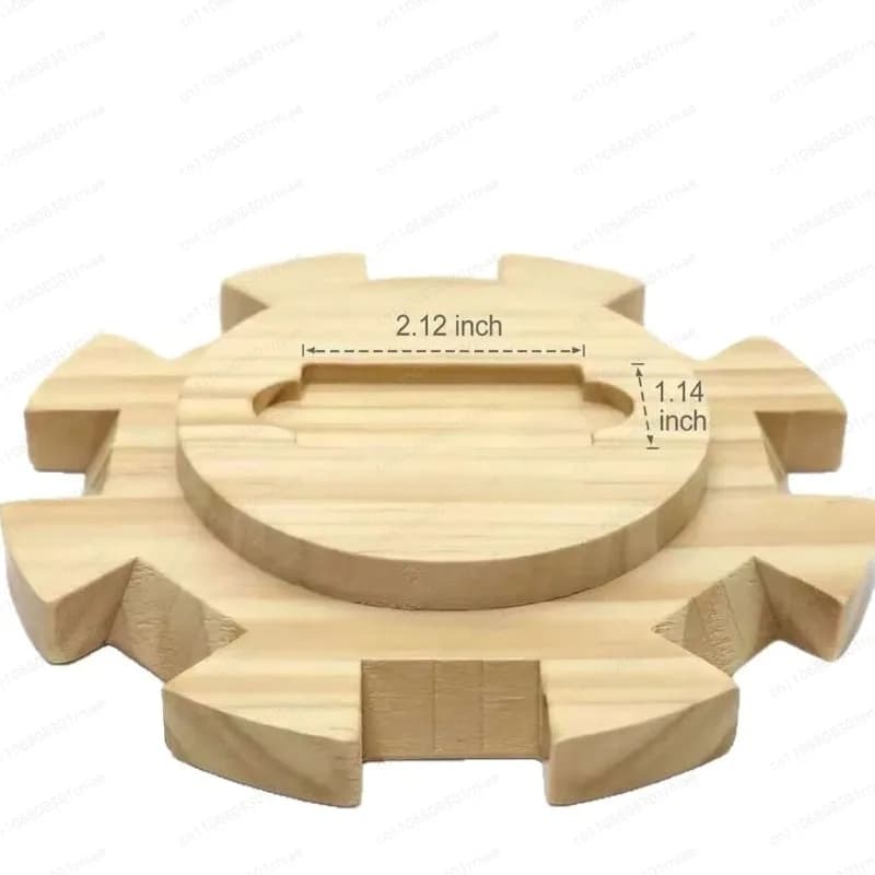 Supporto Girevole in Legno per Mahjong, Set di Domino, Gioco Interattivo Genitore-Figlio, Supporto per Scacchi e Carte