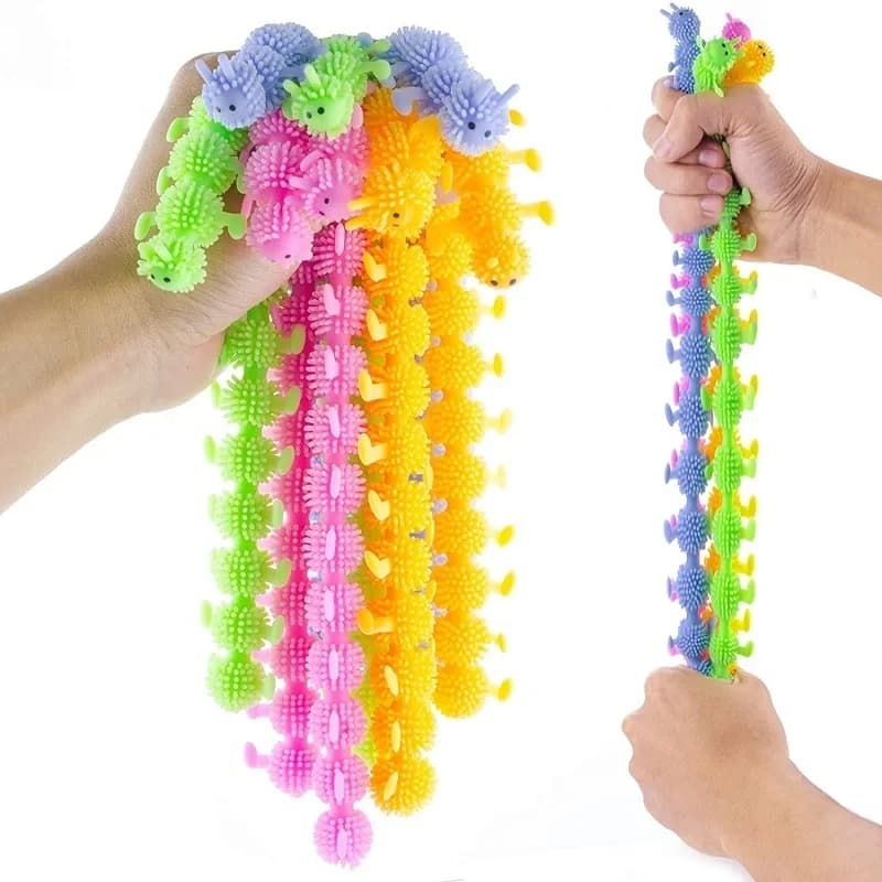 Verme Noodle Stretch String TPR Corda Sqishy Antistress Giocattoli String Fidget Autismo Sfiato Giocattoli Decompressione Adulti Bambini Divertimento Gioco