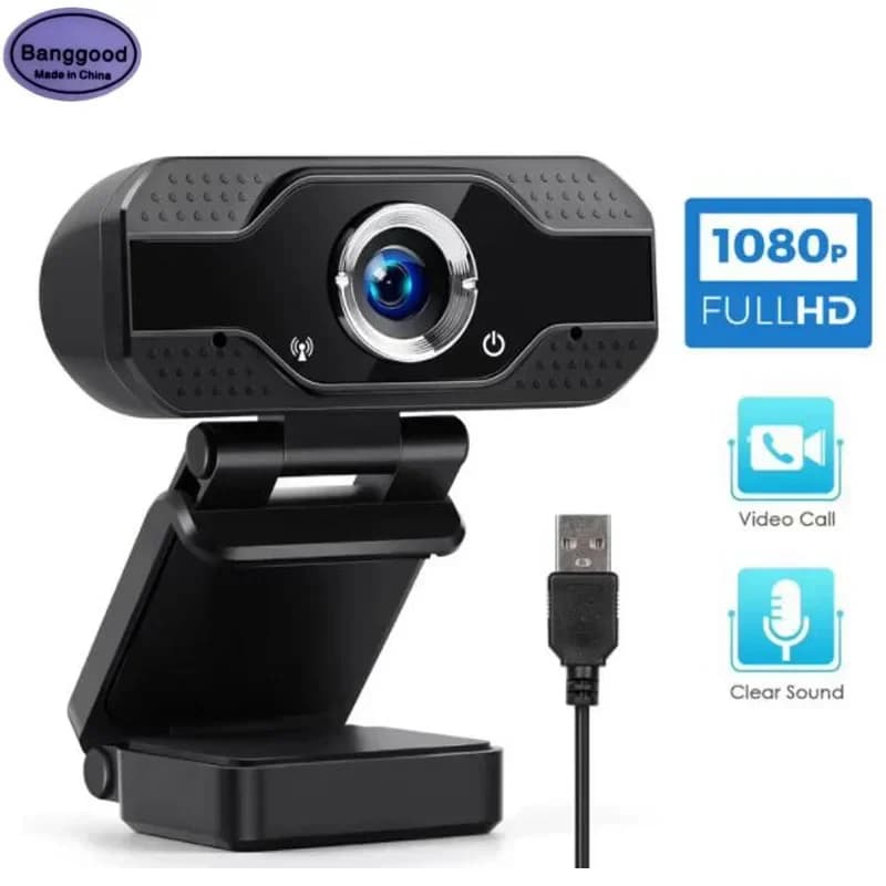 X52 HD 1080P Webcam Mini Computer PC WebCamera with microphone with noise reduction Swivel camera for video calls broadcast live