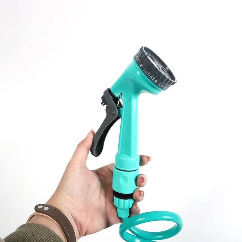 Tubo da Giardino Retrattile a Molla Multifunzionale con Pistola a Spruzzo ad Alta Pressione, Tubo dell'Acqua Portatile per Uso Domestico, Lavaggio Auto, Giardino e Orto