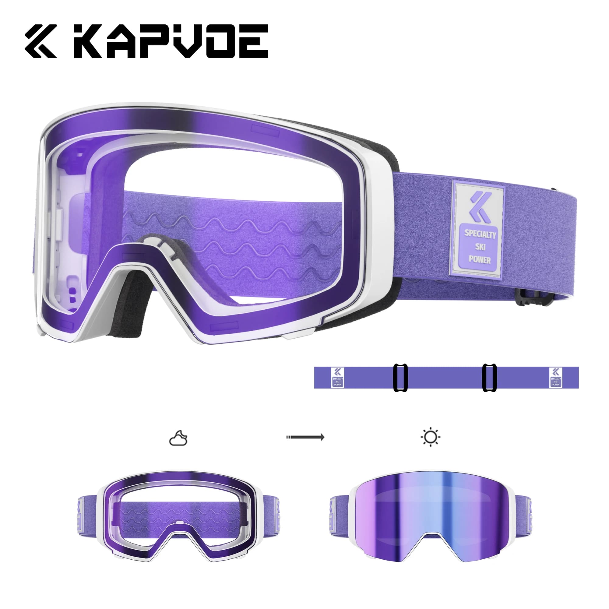 Occhiali da Sci di Alta Gamma Antiappannamento con Protezione UV 100% - Occhiali da Neve e Snowboard Personalizzabili OEM