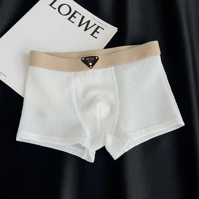 4 pezzi intimo uomo boxer scozzesi lavorati a maglia intimo per uomo boxer traspiranti mutande da uomo mutandine da uomo