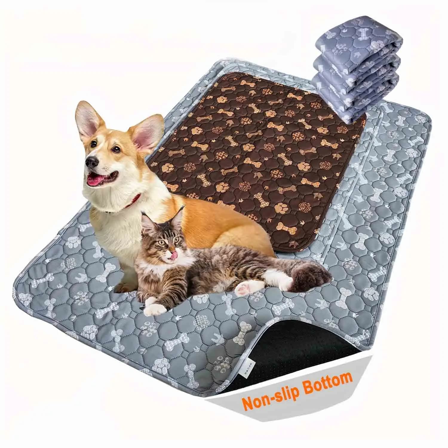 Tappetino per cani da compagnia di raffreddamento estivo lavabile Simpatico cartone animato con artiglio d'osso Modello riutilizzabile per cani e gatti Tappetini traspiranti portatili