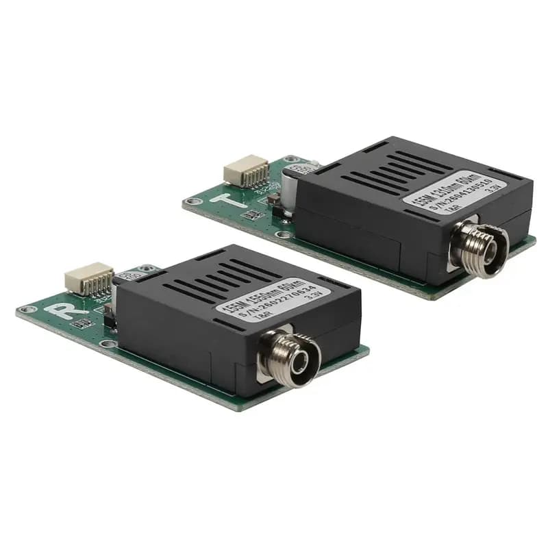 Kit Modulo Ricetrasmettitore Ottico TTL FULL-60KM CRSF/UART/SUBS con Porta Fibra Ottica FC TX RX, Apparecchiatura Terminale Ottica per Droni