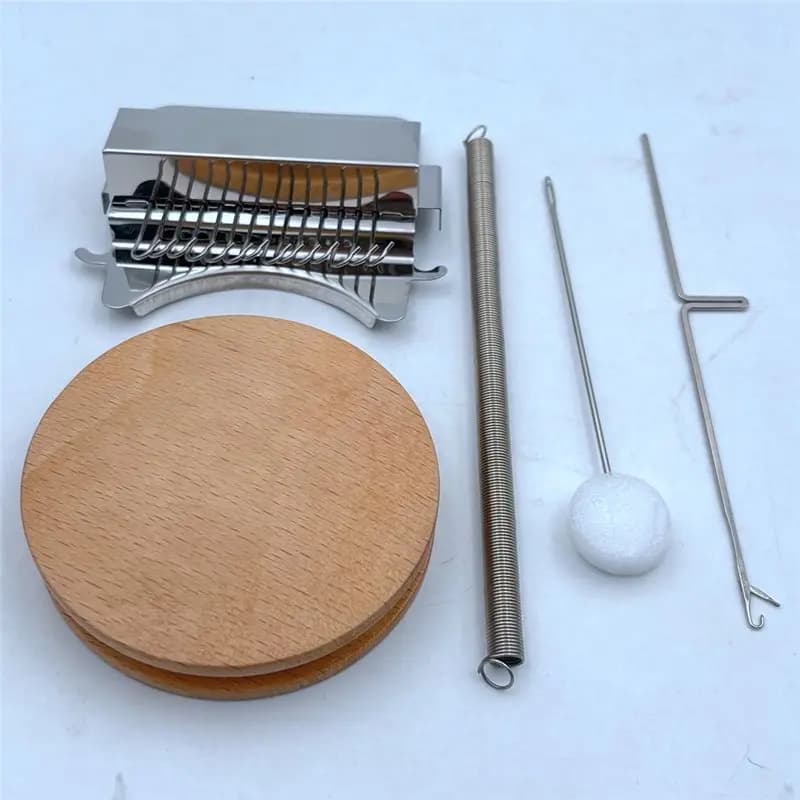 A23P Knitting Patch Kit 14 Needles, Portable Darning Loom Hand Knitting Wooden Speed Weave Tool For Beginners