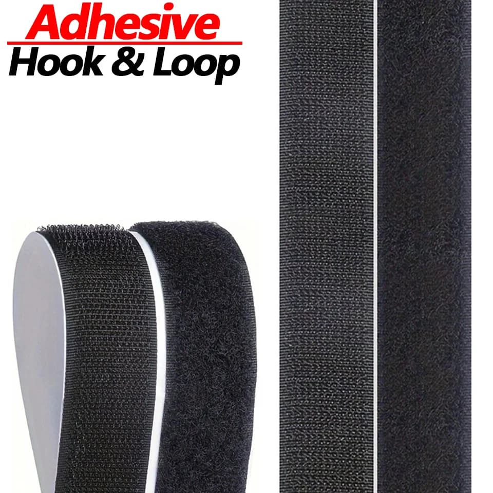 1-10M Strong Adhesive Hook and Loop Tape - Nylon Sticky Strap Fastener Waterproof Magic Tapes for Home DIY, Clothing & Crafts