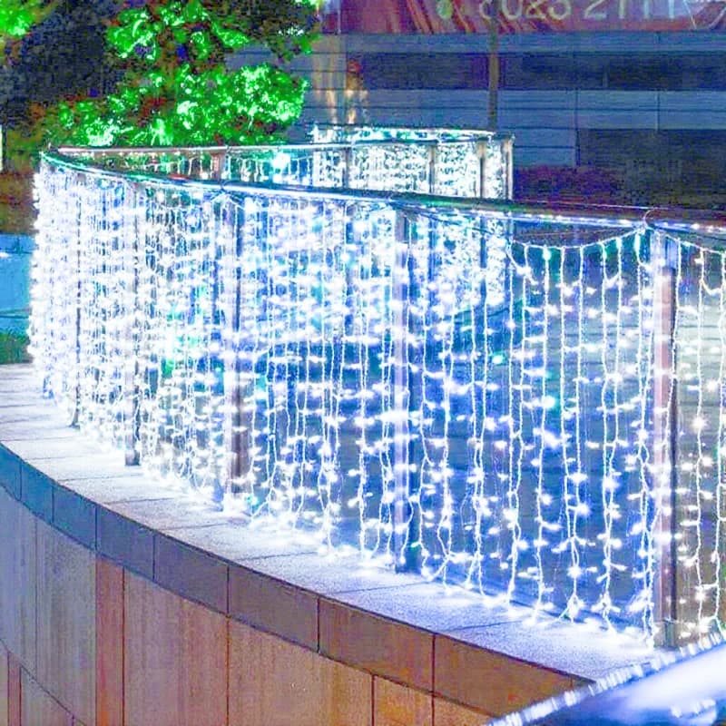 Decorazioni natalizie Luci a corda per ghiaccioli a LED Spina europea Ghirlanda natalizia Droop Light Matrimonio Giardino Strada Decorazione esterna