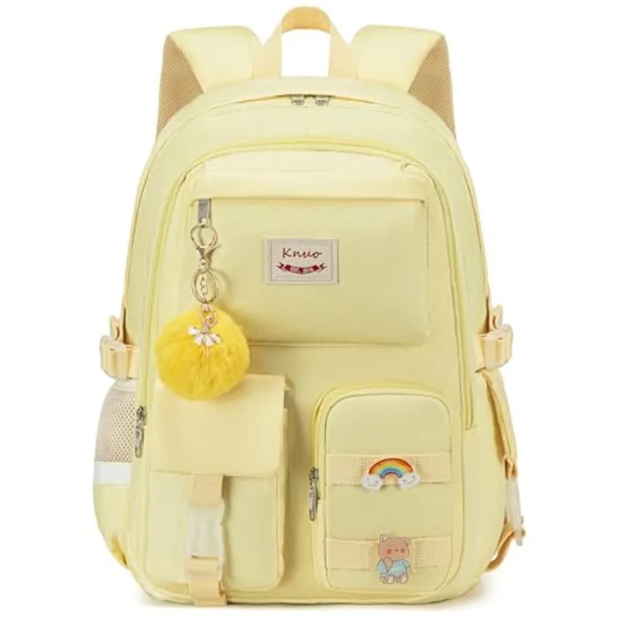 Zaino per ragazze, zaino per laptop da 15,6 pollici, carino zaino da college, borsa antifurto per la scuola primaria ed elementare, zaino casual da giorno
