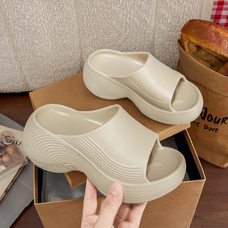 Ciabatte da Spiaggia Donna con Suola Spessa in EVA Morbida, Sandali Comfort con Plateau, Ciabatte da Esterno Donna Primavera Estate 2026