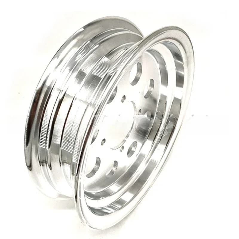 Mozzo Ruota in Alluminio 10X2.50 3.50 per Bicicletta e Moto Monkey, 2.5-10, 8 Fori, Sottovuoto