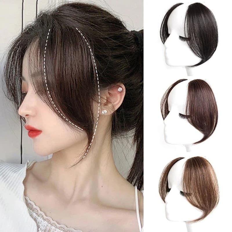Topper for hair with fake wig for woman Pinzas Para El Cabello in pieces of hair with fringe Outdoor activity or spare wigs for everyday use
