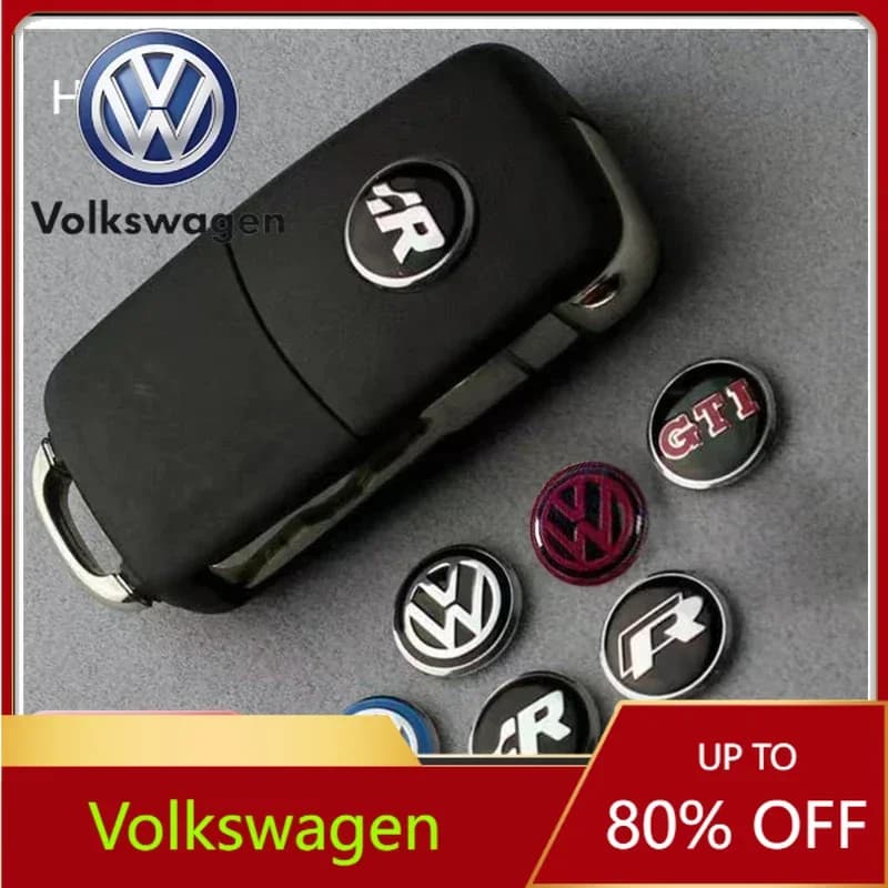 Adesivi per Chiavi Auto VOLKSWAGEN, Accessori per Portachiavi Auto, per Volkswagen VW GTI Rline R Polo Golf Passat Magotan Tiguan