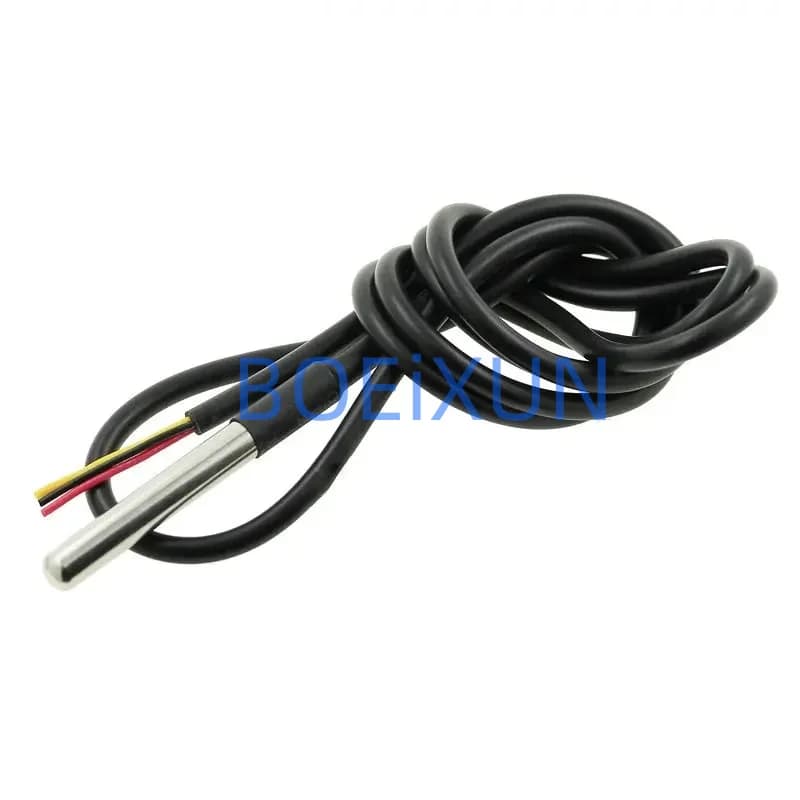 DS1820 Stainless Steel Package Temperature Probe Sensor DS18b20 Waterproof 18B20 for Arduino
