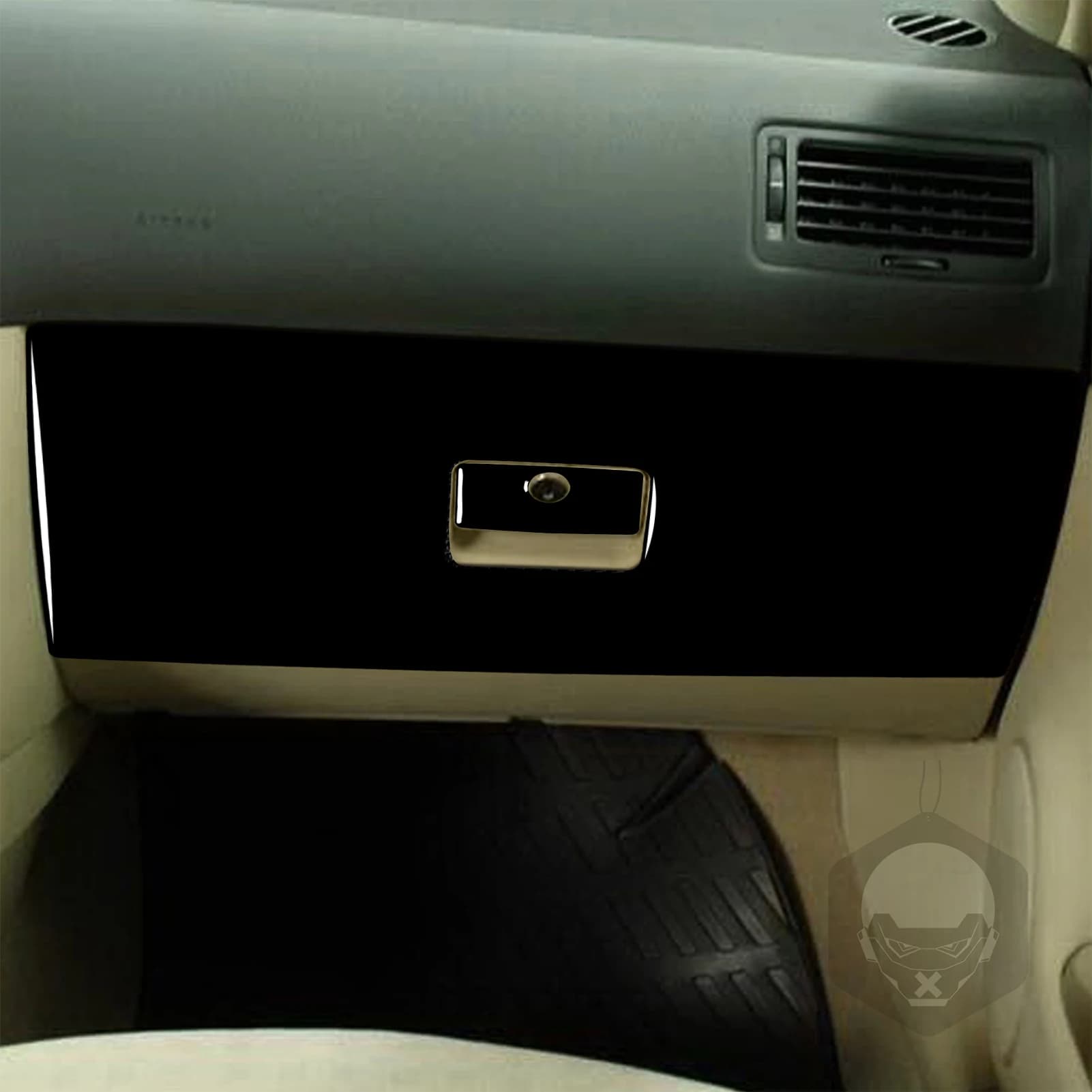 Nero di Plastica Copilota Maniglia di Stoccaggio Pannello Interno Trim Adesivo Per VW Golf 4 MK4 R32 Jetta Bora 1999 2000 2001 2002 2003 2004