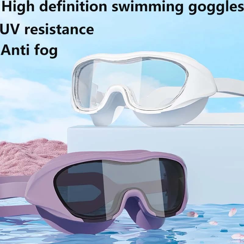New Fashion Swimwear Big Frame Waterproof HD View Adult Earrings Swimwear for Men and Women