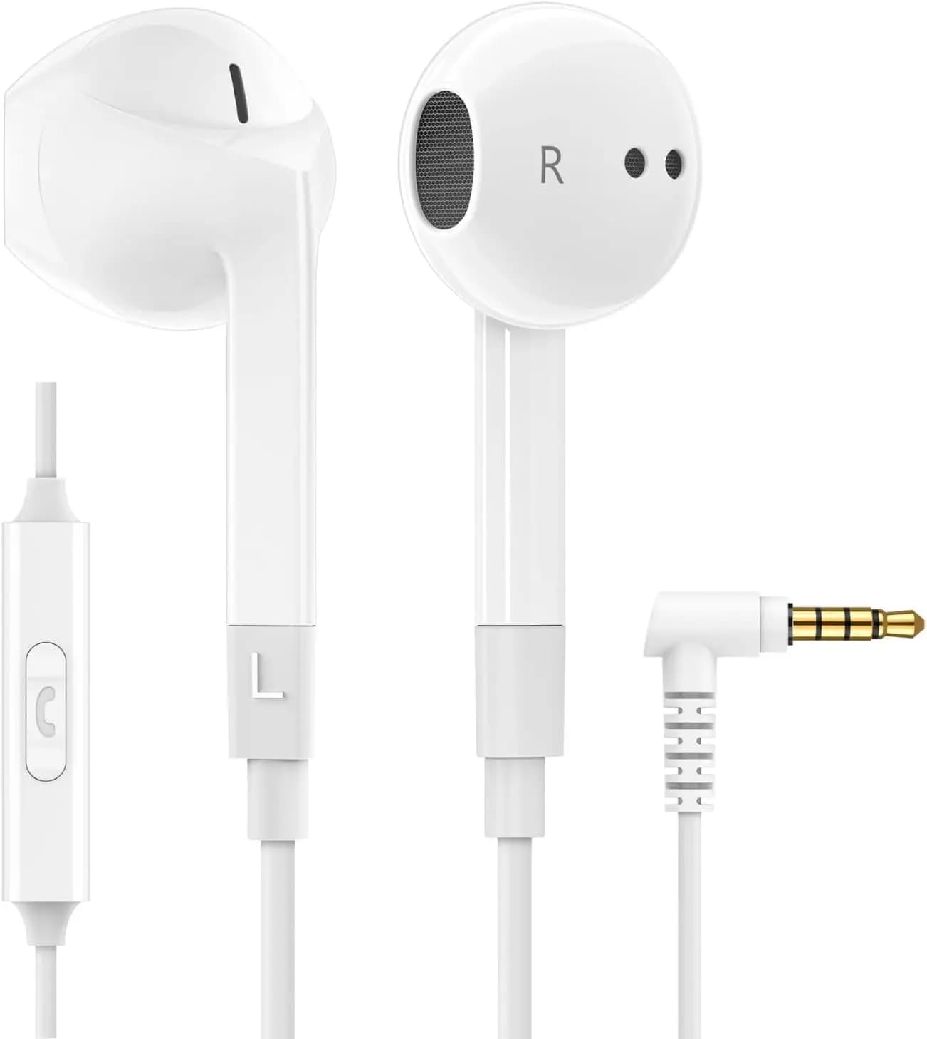 Auricolari Cablati con Microfono, Garanzia di 5 Anni, Isolamento Acustico per iPhone Samsung Computer Laptop Bambini Studenti