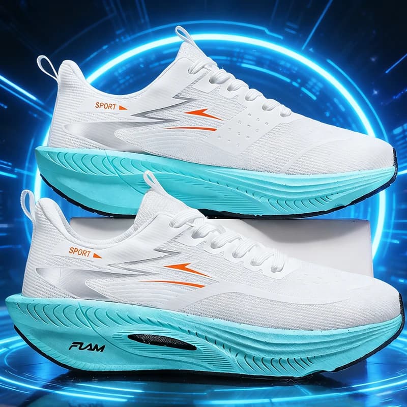 Scarpe da Corsa Marathon Uomo Donna con Ammortizzazione ad Aria e Piastra in Carbonio, Traspiranti, Leggere e Comode, Sneaker Atletiche Nuove 2026