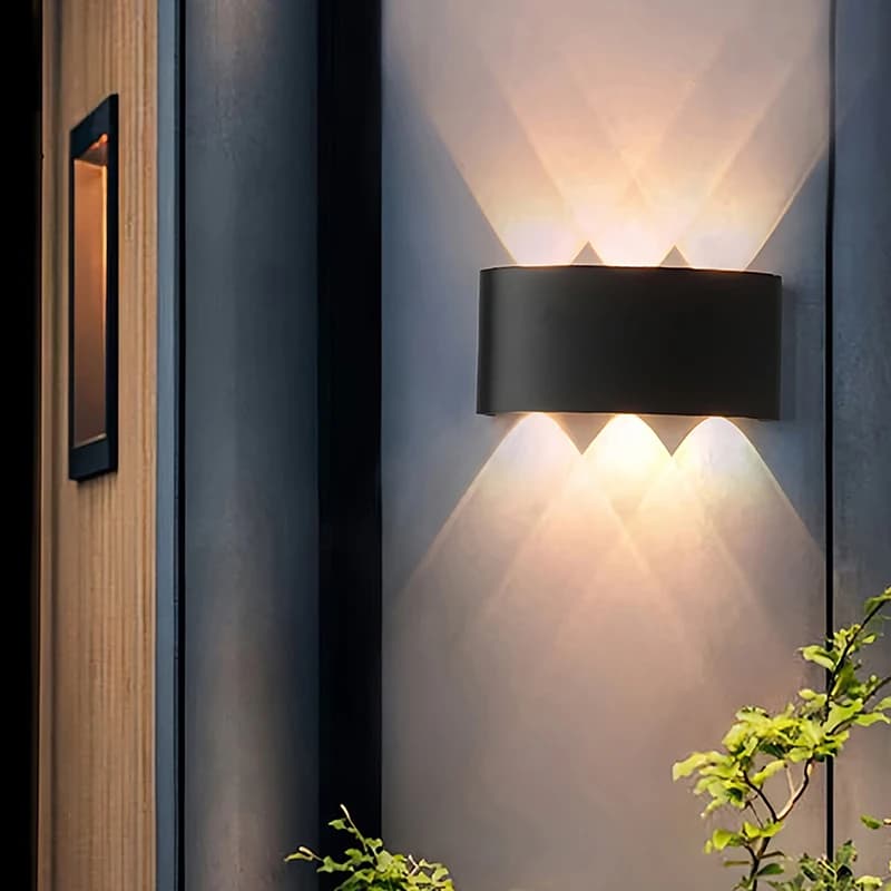 Lampada da parete a LED 4W 6W 8W 10W, impermeabile per esterni, luci da giardino, lampada da parete per interni, per camera da letto, soggiorno, illuminazione per portico