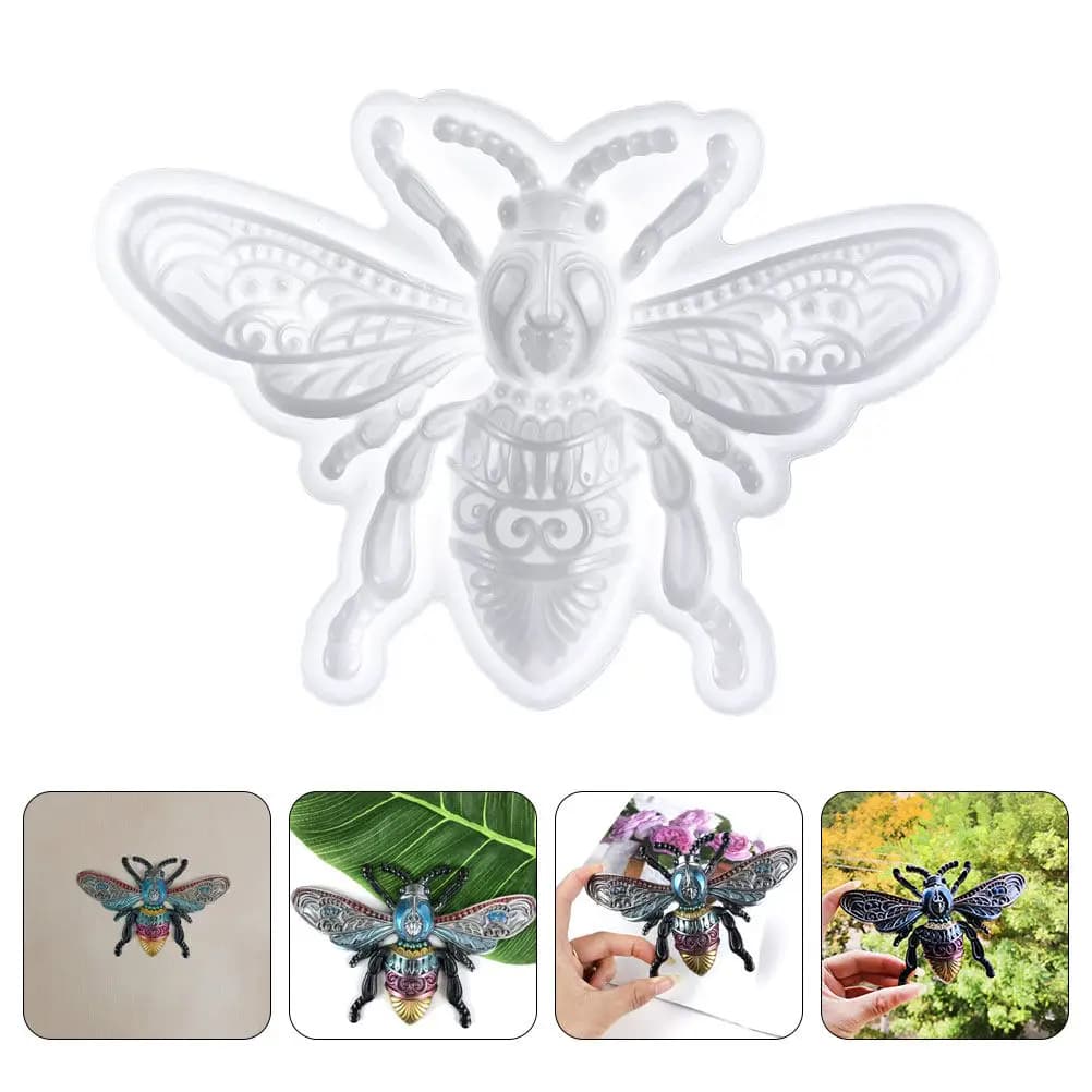 Professional Grade Silicone Bee Mold for DIY Animal Ornament Making Epoxy Resin Keychains Craft Decor Supplies Wear Resistant