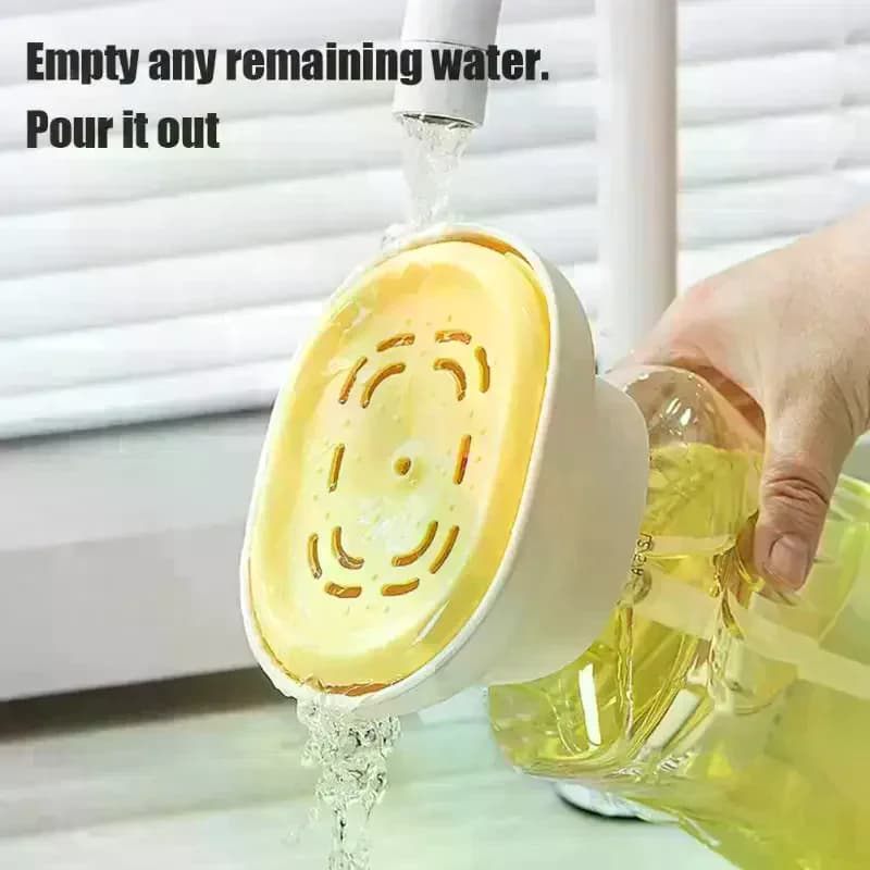 Dispenser di sapone per piatti da cucina, bottiglia per lavello, detersivo, scatola schiumogena, tampone abrasivo, dispenser per riporre spazzole