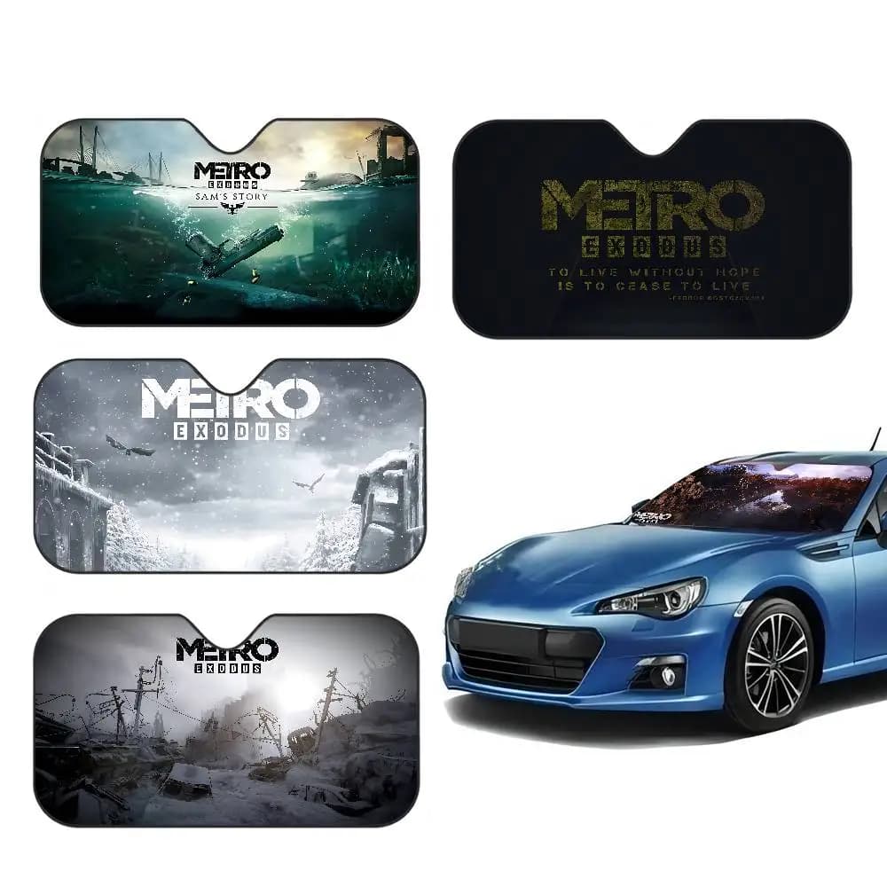 Copertura parasole per auto Metro Exodus, protezione anti-UV, parasole pieghevole per parabrezza, accessori per auto