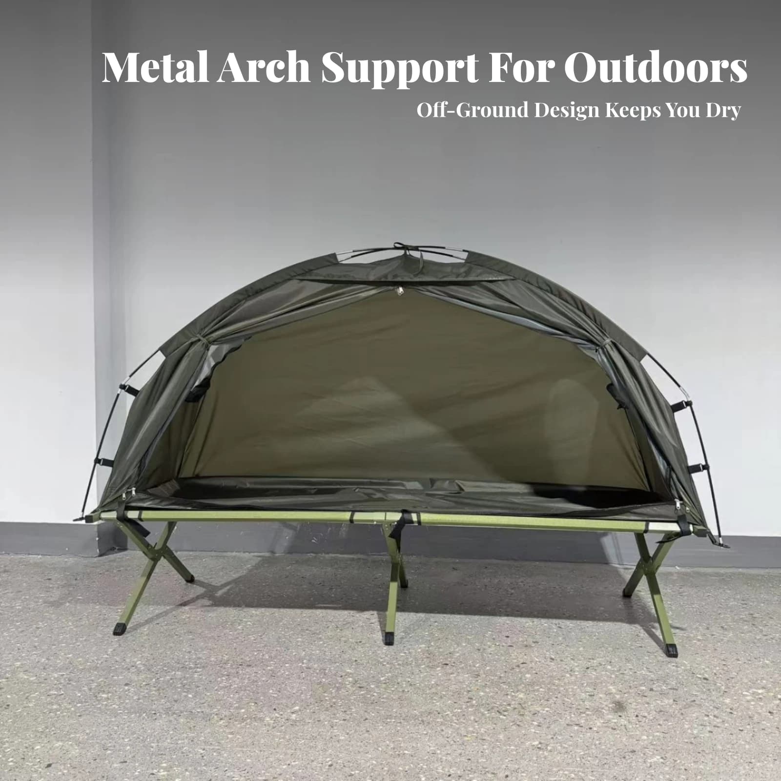 Camping Tent Portable Outdoor Tent Shelter Single-Layer Breathable for Campers, Fishing, Backyard