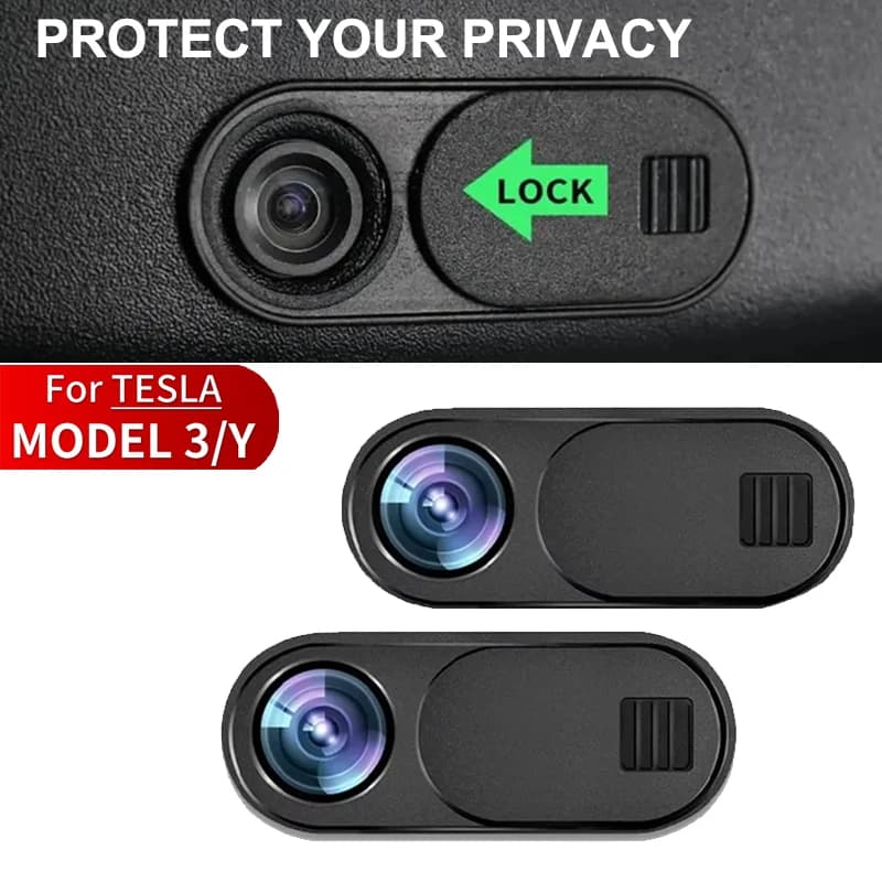 Auto Stay your private life with webcam coverage for Tesla Model 3 Y 2017 2021 Easy to install indoor camera with huge impact