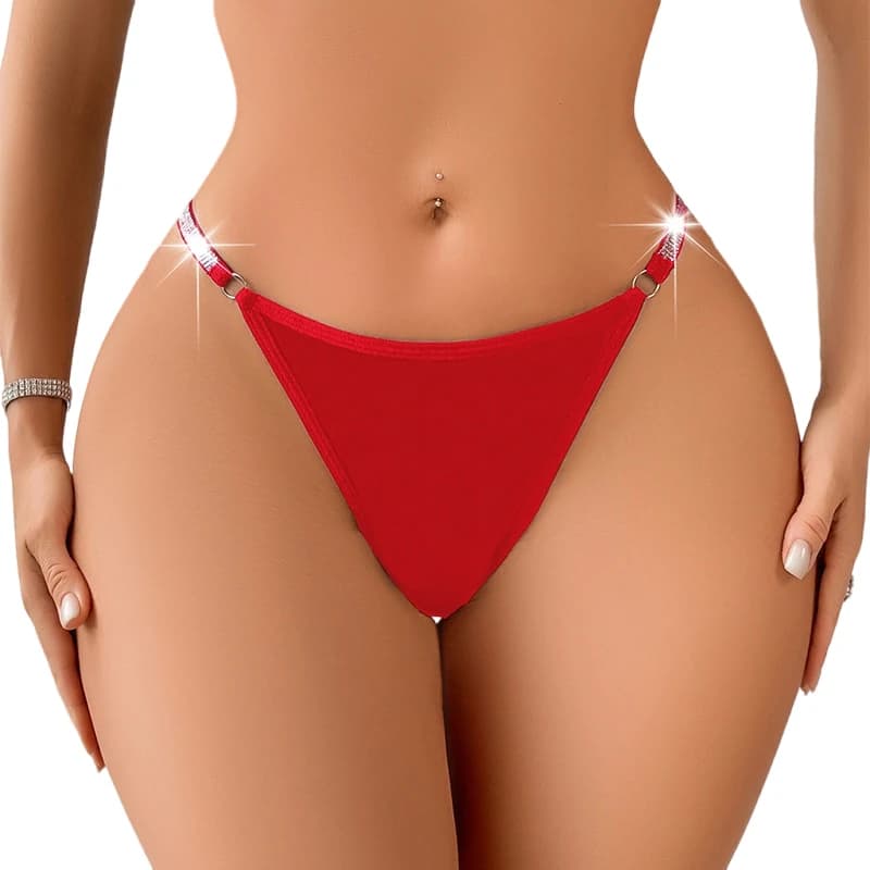 1 pz Intimo Lingerie T-back Donne Sexy G-String A Vita Bassa Solido Perizoma da Donna Comodo Nastro Argento Bikini Mutandine Erotiche