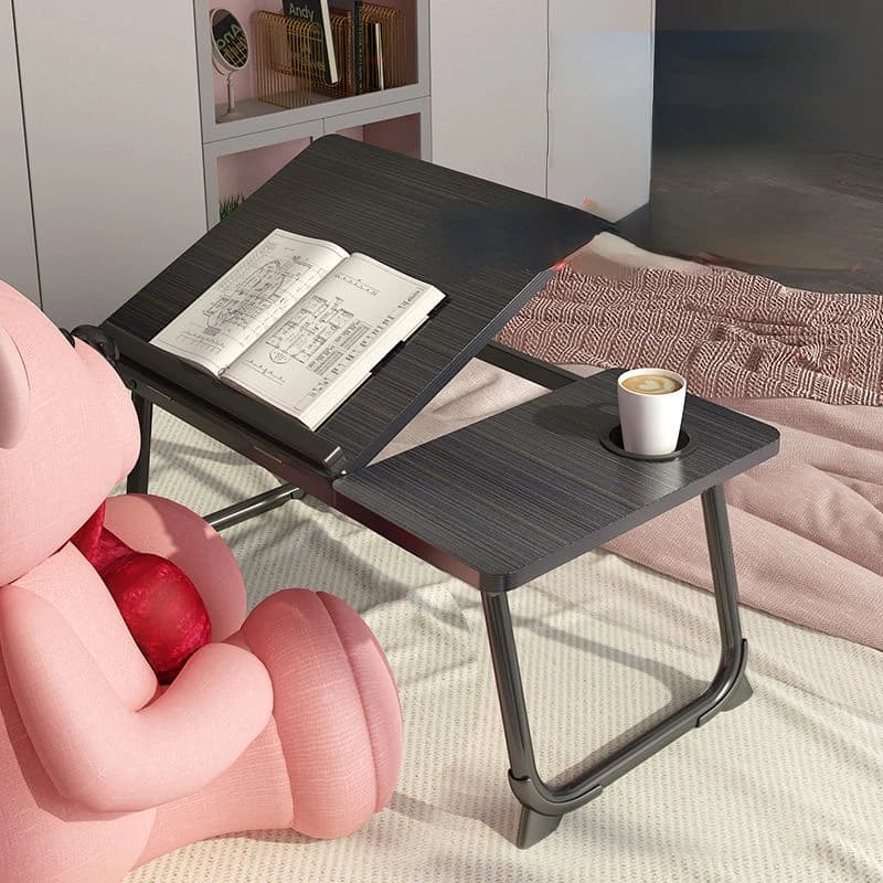 Supporto da tavolo regolabile per Laptop 45kg cuscinetto di carico rosa bianco piccolo Computer pieghevole scrivania in piedi per lo studio di lettura del giro sul letto