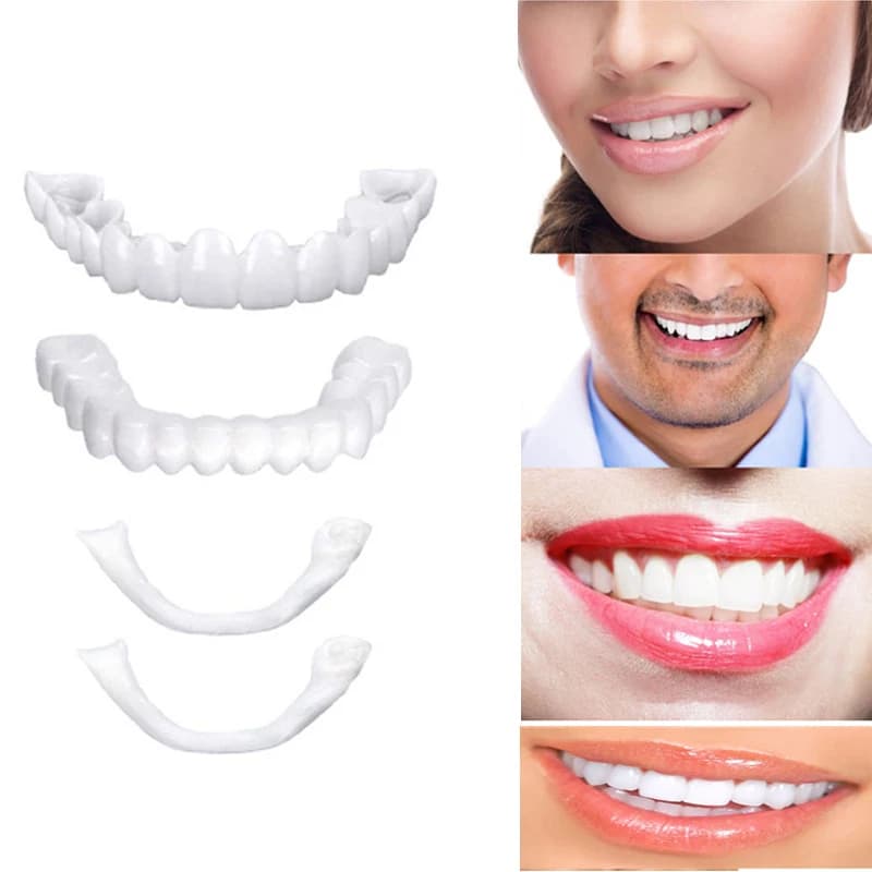 2026 Snap-On Temporane Dentali Faces Without Adhesive Needless Design Natural Whitening for Daily Use, Celebrations and Social Occasions CK848