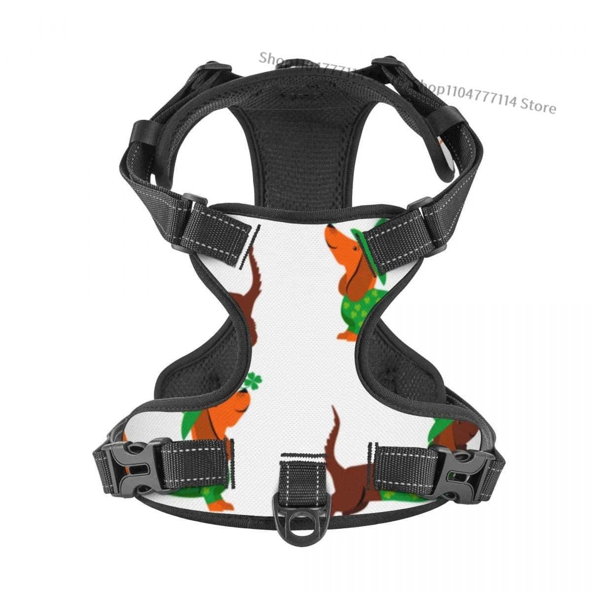 Modello moderno con cani Trefoil. Dropshipping all'aperto di moda per cani divisi di taglia piccola, media e grande per animali domestici