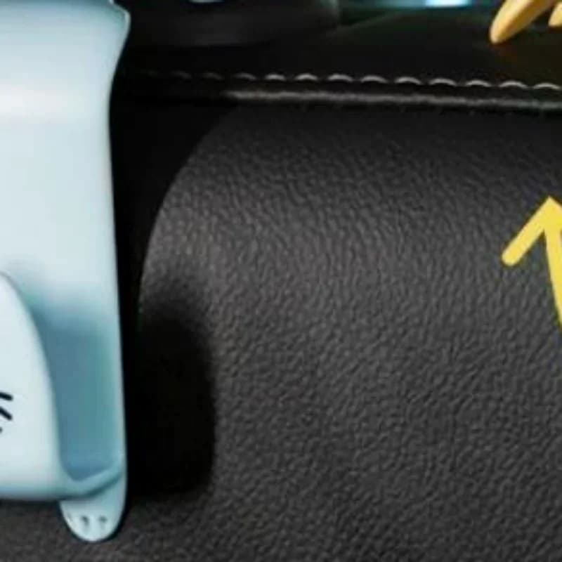 2 Pezzi Gancio per Auto a Forma di Cartone Animato, Gancio Creativo per Sedile Auto, Organizzatore per Borse, Vestiti, Chiavi e Oggetti Vari, Accessori per Interni Auto