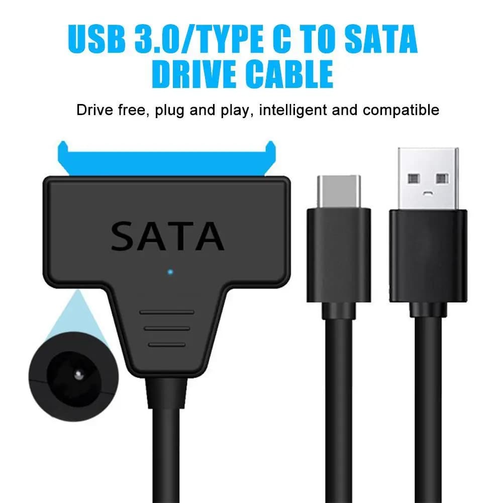 Nuovo cavo convertitore adattatore da Sata a USB 3.0 cavo convertitore disco rigido USB 3.0 per PC 2.5 3.5 adattatore SSD HDD esterno