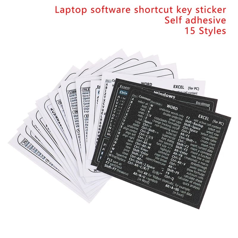 Adesivo di scelta rapida con tastiera di riferimento per PC Windows per software MACBOOK desktop portatile