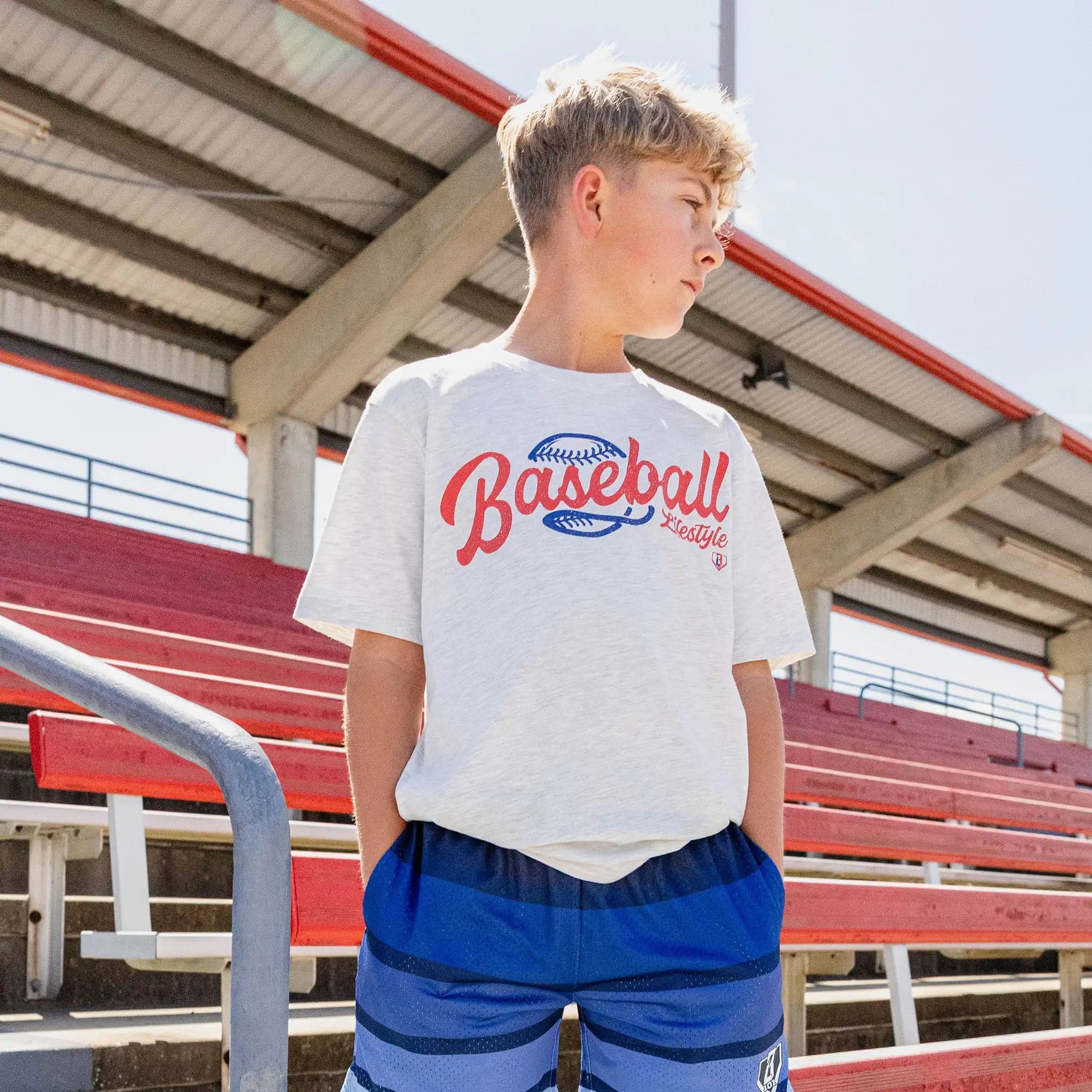 Nuovo Stile di Vita Estivo con Baseball # 101 # T-shirt a maniche corte in cotone unisex versatile con stampa baseball per Pasqua