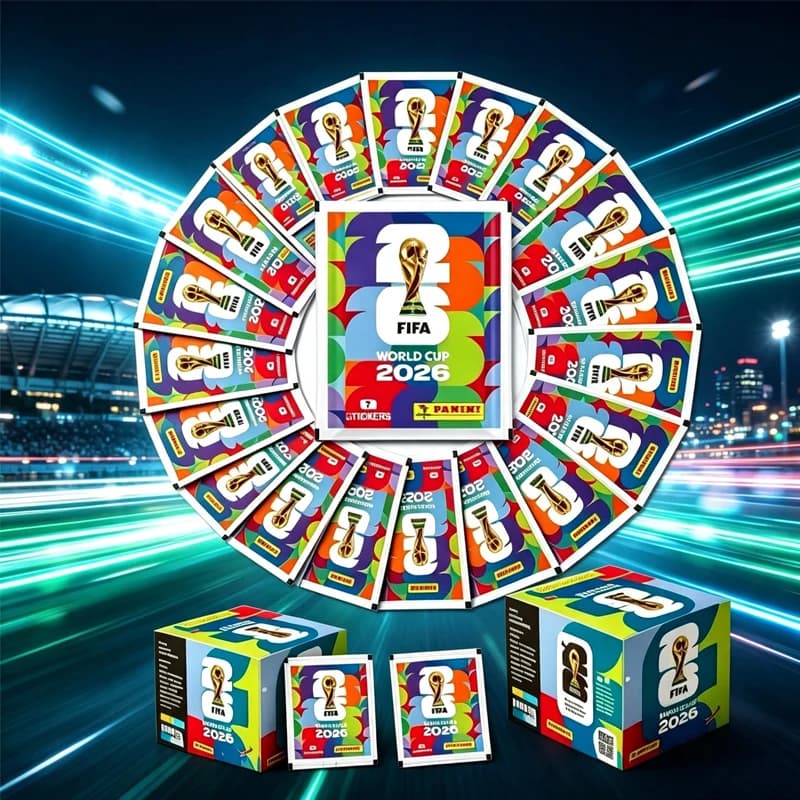 In Stock New 2026 Panini World Cup Sticker/; Pack Panini Soccer Card Soccer// Memorabilia Collection Panini Football Cards Gifts